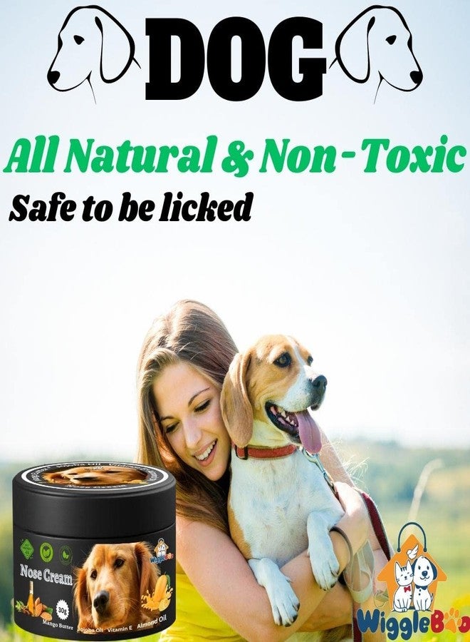 WiggleBoo Dog Nose Balm: Premium Nose Cream for Furry Friend | Enriched with Natural Plant-Based Butter, Natural Blend Wax & Essential Oils | Soothes, Heals & Protects for a Happy, Healthy Nose (30g) - Image 2